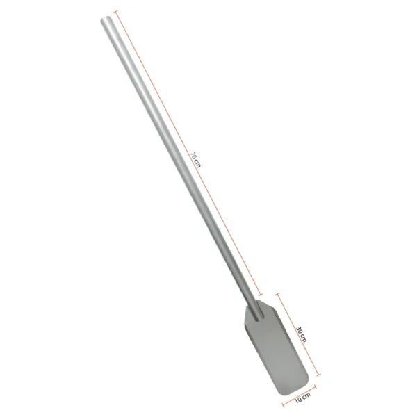 Paleta mezcladora de acero inoxidable con medidas